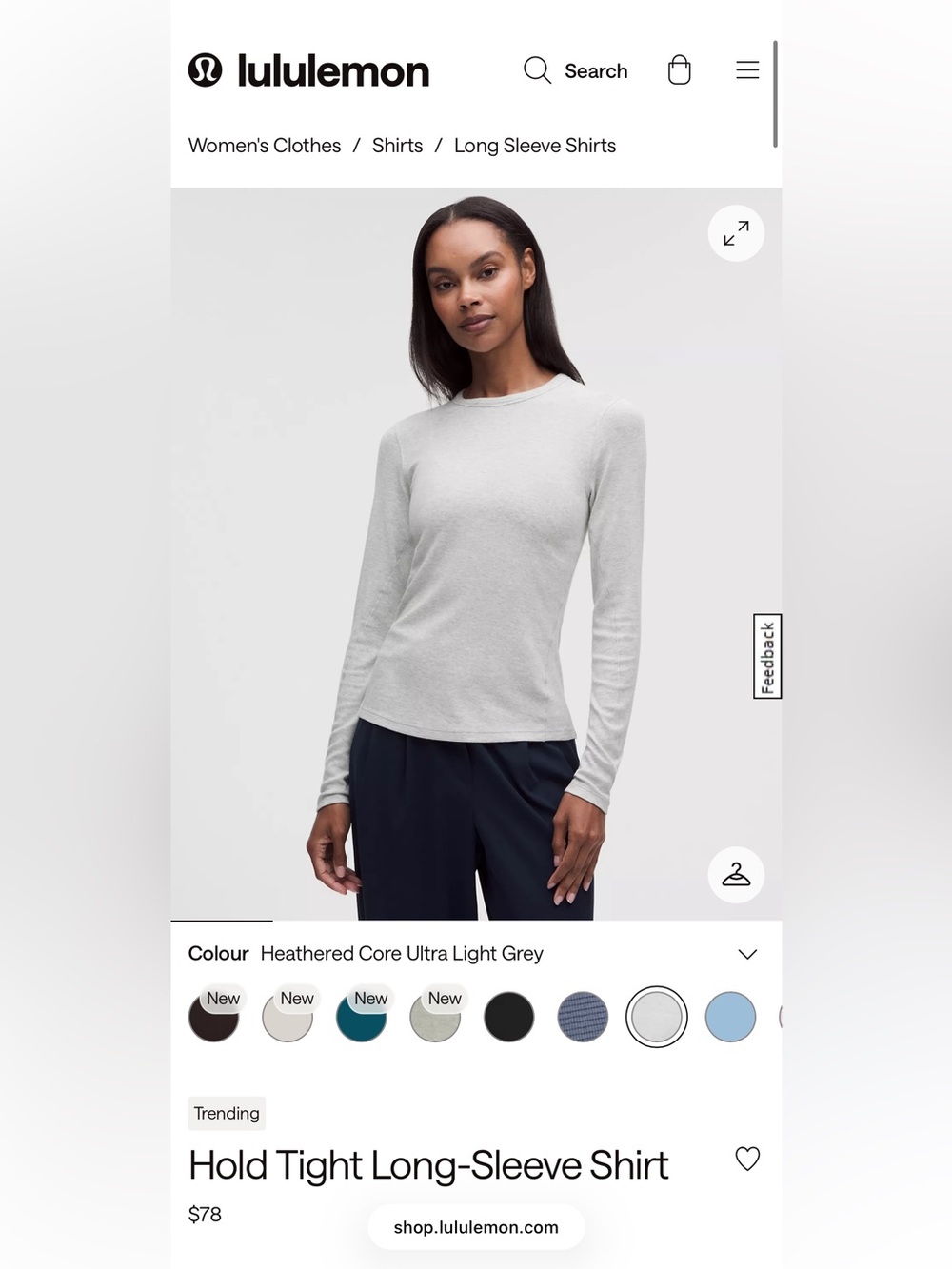 Lululemon hold tight long sleeve